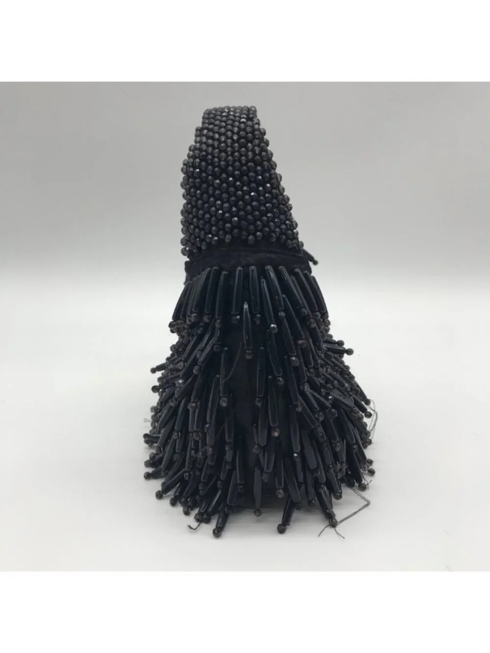 Unbranded Black Beaded Fringe Handbag - Picture 4 of 10
